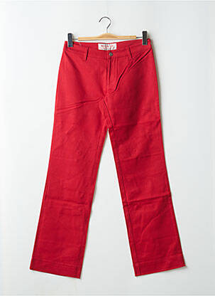 Pantalon droit stretch taille normale rouge DICKIES femme