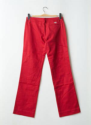 Pantalon droit stretch taille normale rouge DICKIES femme