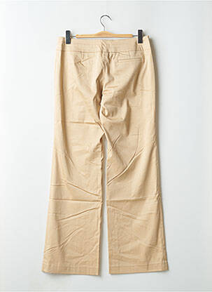 Pantalon large tissage popeline taille basse beige ESPRIT femme
