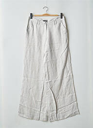 Pantalon large poches taille haute gris HEL-S femme