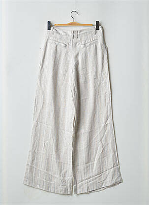 Pantalon large poches taille haute gris HEL-S femme