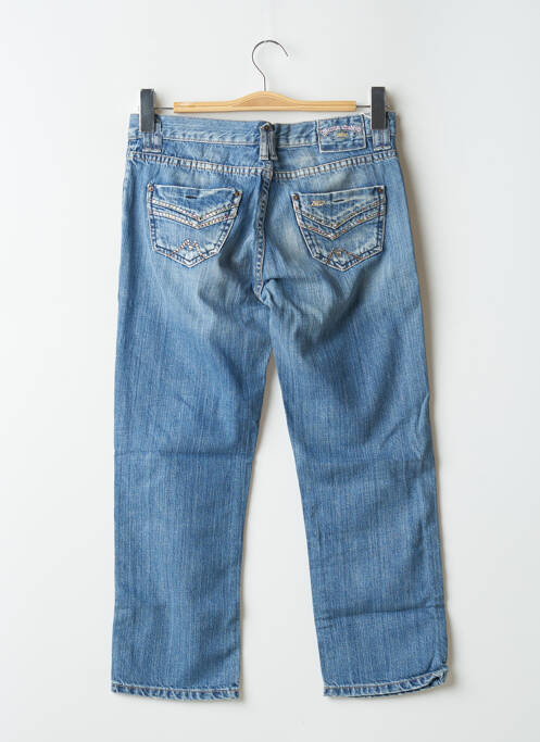 Jeans coupe droite bleu DENIM STUDIO pour femme