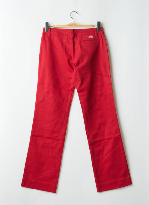 Pantalon droit rouge DICKIES pour femme