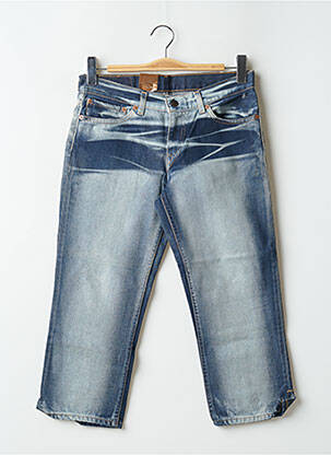 Pantacourt stretch taille basse bleu LEVI'S femme
