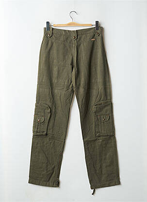 Pantalon cargo coupe droite taille normale vert PHARD femme