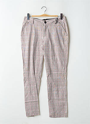 Pantalon chino tissage popeline taille normale rose RWD femme