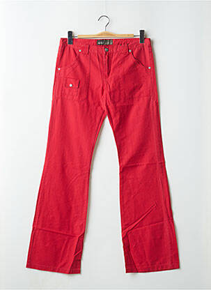 Pantalon flare taille normale taille normale rouge RWD femme