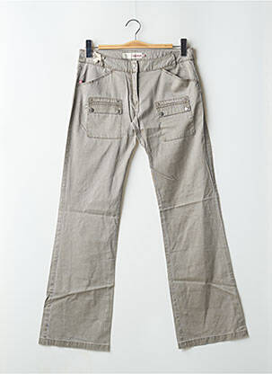 Pantalon flare stretch taille normale gris SESSUN femme