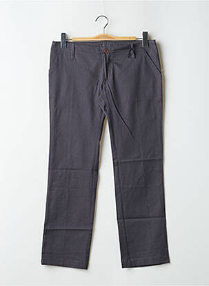 Pantalon 7/8 tissage popeline taille basse gris SPIRIT OF GANG femme