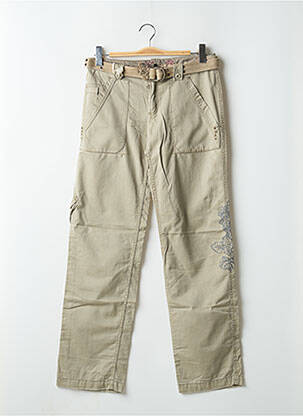 Pantalon cargo coupe droite taille basse vert DN 67 femme