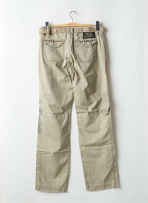 Pantalon cargo coupe droite taille basse vert DN 67 femme