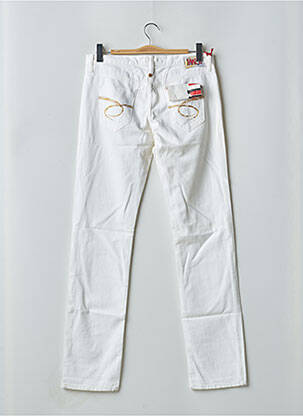 Jeans coupe slim taille basse taille basse blanc TAKE TWO femme