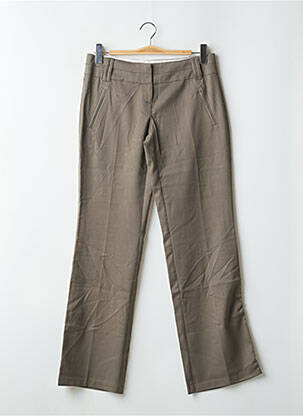 Pantalon droit tissage crêpe taille basse marron VERO MODA femme