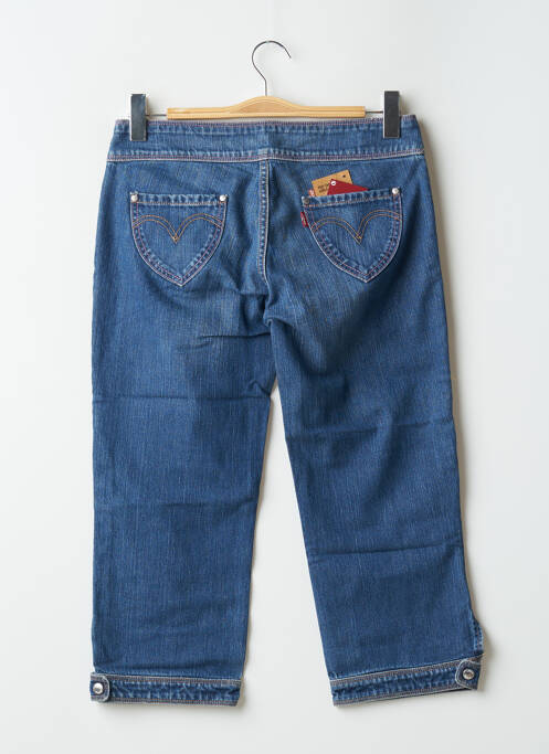 Pantacourt stretch taille basse bleu LEVIS femme