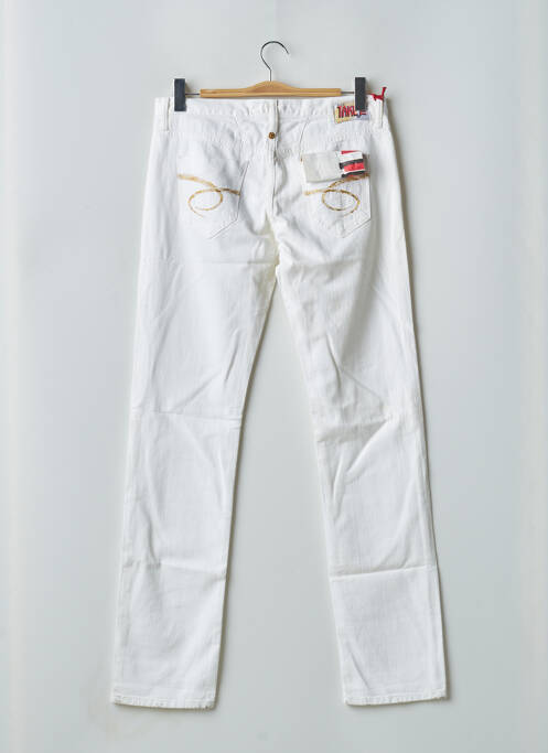 Jeans coupe slim taille basse taille basse blanc TAKE TWO femme