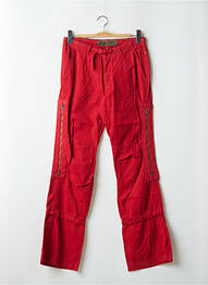 Pantalon cargo coupe droite taille normale rouge FREEMAN T.PORTER femme