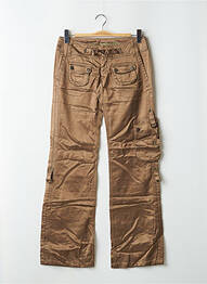 Pantalon cargo coupe droite taille normale marron FREEMAN T.PORTER femme