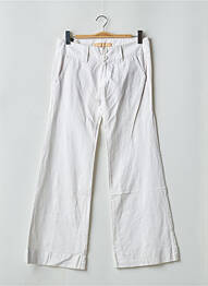Pantalon flare taille basse taille basse blanc FREEMAN T.PORTER femme