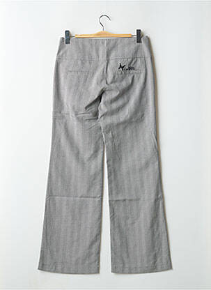 Pantalon large fermeture zip latéral taille haute gris FREEMAN T.PORTER femme