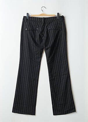 Pantalon large fermeture zippée sous rabat boutonné taille basse noir FREEMAN T.PORTER femme