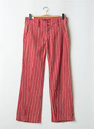 Jeans bootcut poches taille basse rouge FREEMAN T.PORTER femme