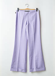 Pantalon flare taille à pinces taille haute violet FREEMAN T.PORTER femme