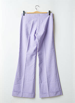 Pantalon flare taille à pinces taille haute violet FREEMAN T.PORTER femme