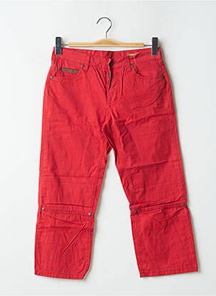 Pantacourt coupe droite taille basse rouge FREEMAN T.PORTER femme
