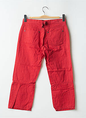 Pantacourt coupe droite taille basse rouge FREEMAN T.PORTER femme