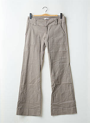 Pantalon flare fermeture zippée sous rabat boutonné beige BE YOU K homme