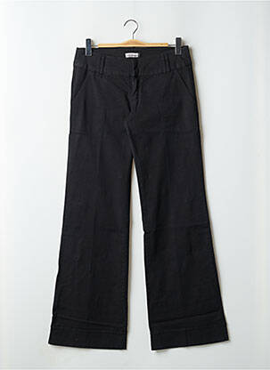 Pantalon flare fermeture zippée sous rabat boutonné noir BE YOU K homme