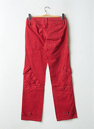 Pantalon cargo coupe droite rouge BE YOU K femme