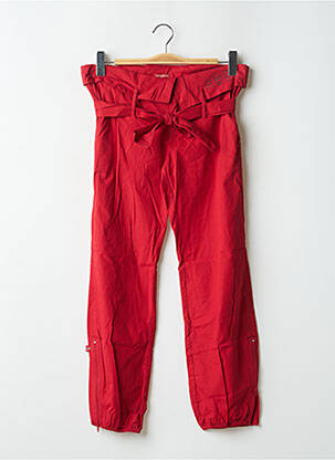 Pantalon droit poches rouge BE YOU K femme
