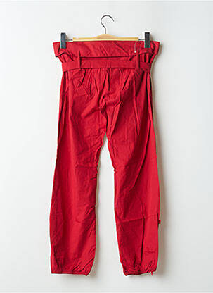 Pantalon droit poches rouge BE YOU K femme