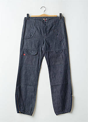 Pantalon cargo resserrée sur le bas taille normale bleu BE YOU K femme
