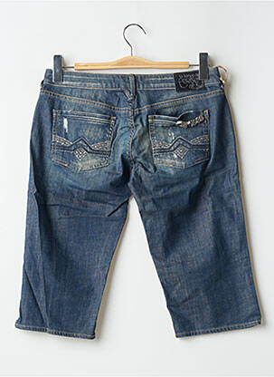 Bermuda coupe droite bleu LE TEMPS DES CERISES femme