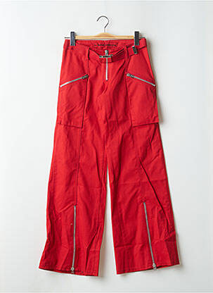 Pantalon flare coupe évasée rouge LA BRIGADA INTERNACIONAL femme