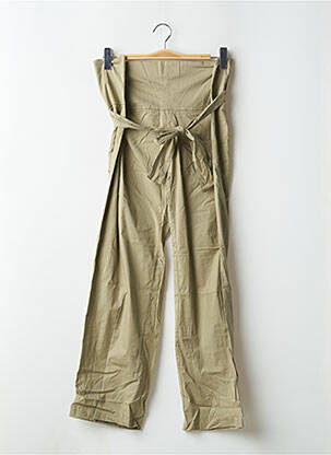 Pantalon droit coupe droite beige LADY SOUL femme
