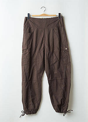 Pantalon droit poches marron LOLA ESPELETA femme