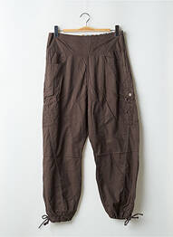 Pantalon droit poches marron LOLA ESPELETA femme
