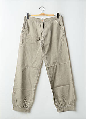 Pantalon droit stretch taille basse gris SESSUN femme