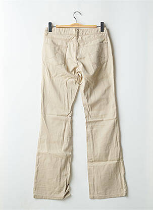 Pantalon flare stretch taille basse beige SCHOOL RAG femme