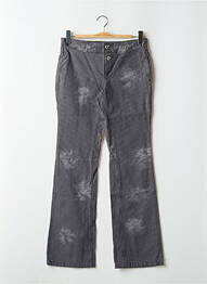 Pantalon flare taille basse taille basse gris SCHOOL RAG femme