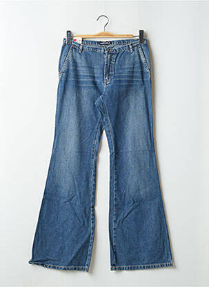 Jean coupe flare taille basse taille basse bleu SCHOOL RAG femme
