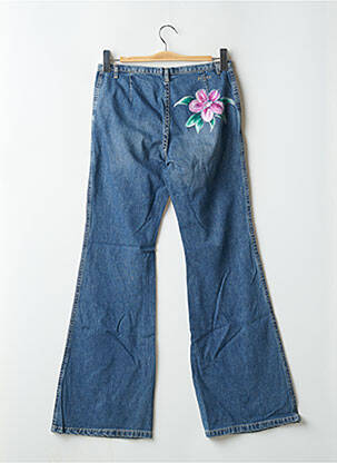 Jean coupe flare taille basse taille basse bleu SCHOOL RAG femme