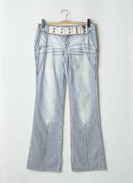 Jean coupe flare taille basse taille basse bleu TEDDY SMITH femme