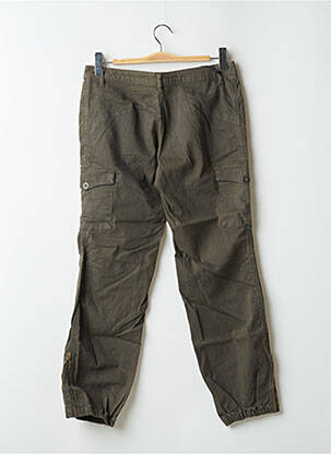 Pantalon cargo poches taille basse vert TEDDY SMITH femme