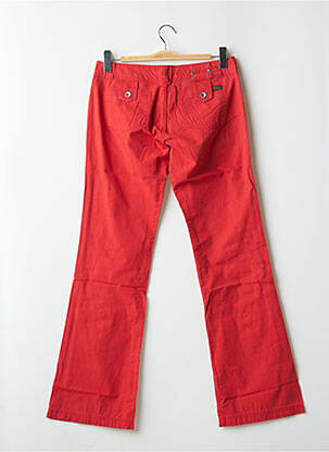 Pantalon flare stretch taille basse rouge TEDDY SMITH femme