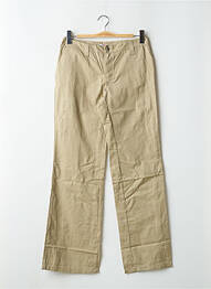 Pantalon chino taille basse taille basse vert TEDDY SMITH femme