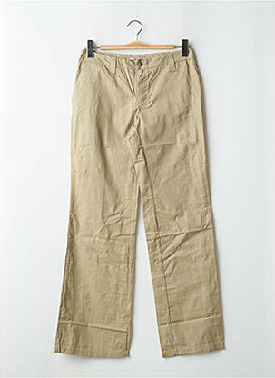 Pantalon chino taille basse taille basse vert TEDDY SMITH femme